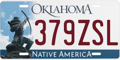 OK license plate 379ZSL