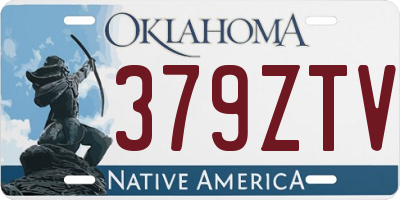 OK license plate 379ZTV