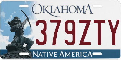 OK license plate 379ZTY