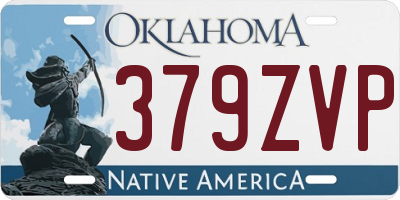 OK license plate 379ZVP