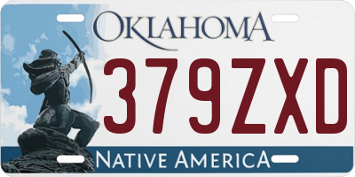 OK license plate 379ZXD