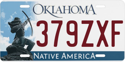 OK license plate 379ZXF