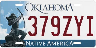 OK license plate 379ZYI