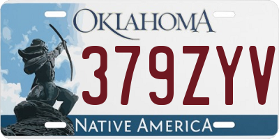 OK license plate 379ZYV