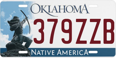 OK license plate 379ZZB