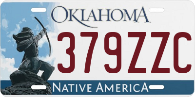 OK license plate 379ZZC