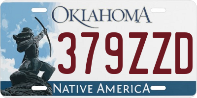 OK license plate 379ZZD