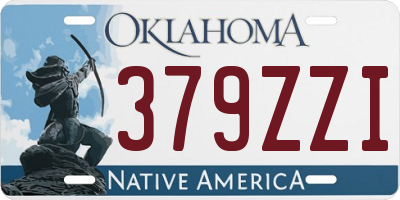 OK license plate 379ZZI