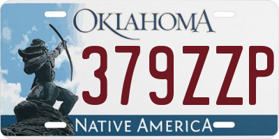 OK license plate 379ZZP