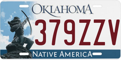 OK license plate 379ZZV