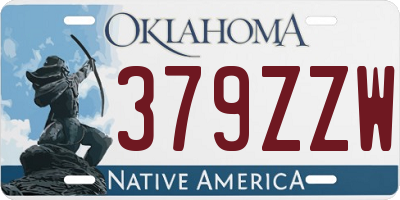 OK license plate 379ZZW