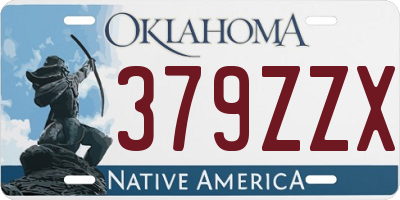 OK license plate 379ZZX