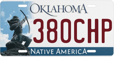 OK license plate 380CHP