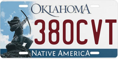 OK license plate 380CVT