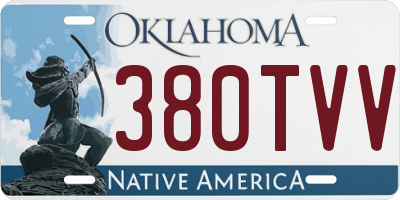 OK license plate 380TVV