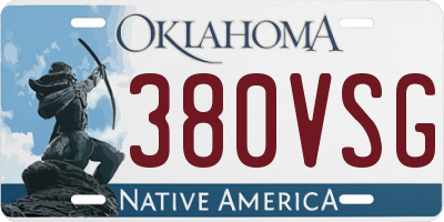OK license plate 380VSG