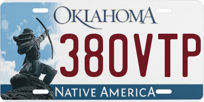 OK license plate 380VTP