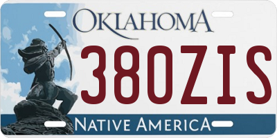 OK license plate 380ZIS