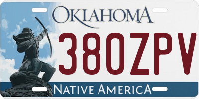 OK license plate 380ZPV