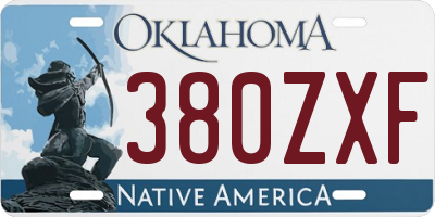 OK license plate 380ZXF
