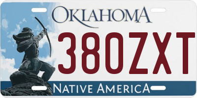 OK license plate 380ZXT