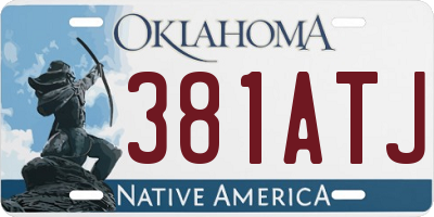 OK license plate 381ATJ