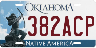 OK license plate 382ACP