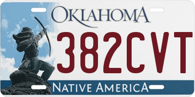 OK license plate 382CVT