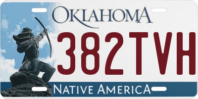 OK license plate 382TVH