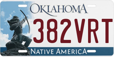OK license plate 382VRT