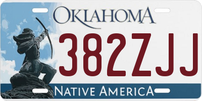OK license plate 382ZJJ