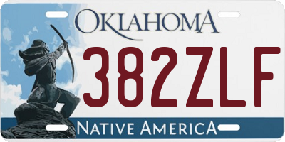 OK license plate 382ZLF