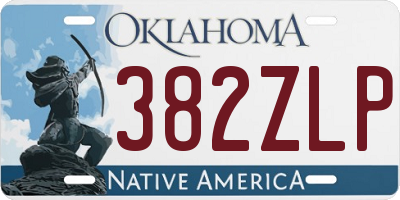 OK license plate 382ZLP
