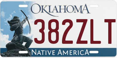 OK license plate 382ZLT