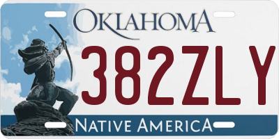 OK license plate 382ZLY