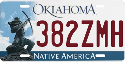 OK license plate 382ZMH