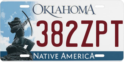 OK license plate 382ZPT