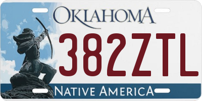 OK license plate 382ZTL