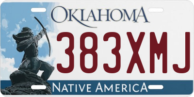 OK license plate 383XMJ