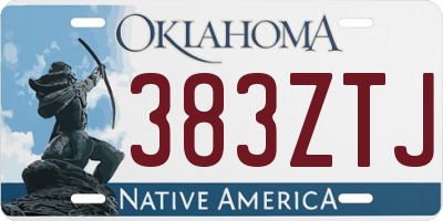 OK license plate 383ZTJ