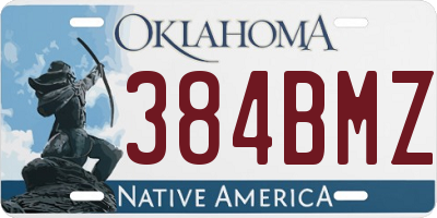 OK license plate 384BMZ