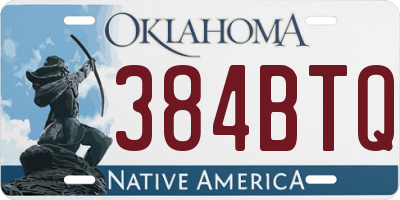 OK license plate 384BTQ