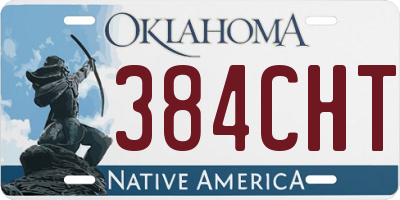 OK license plate 384CHT