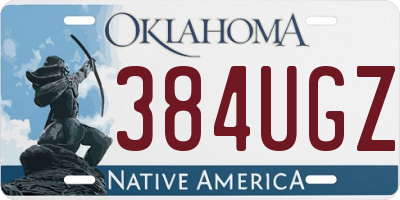 OK license plate 384UGZ