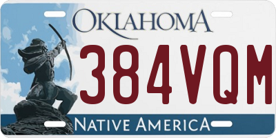 OK license plate 384VQM
