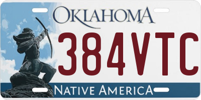 OK license plate 384VTC