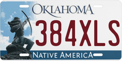 OK license plate 384XLS