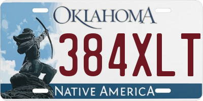 OK license plate 384XLT