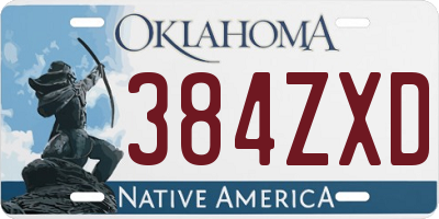 OK license plate 384ZXD