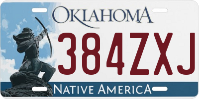 OK license plate 384ZXJ